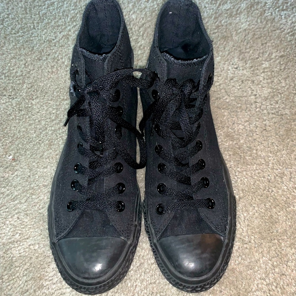 All Black High Top Chuck Taylor All Star Converse